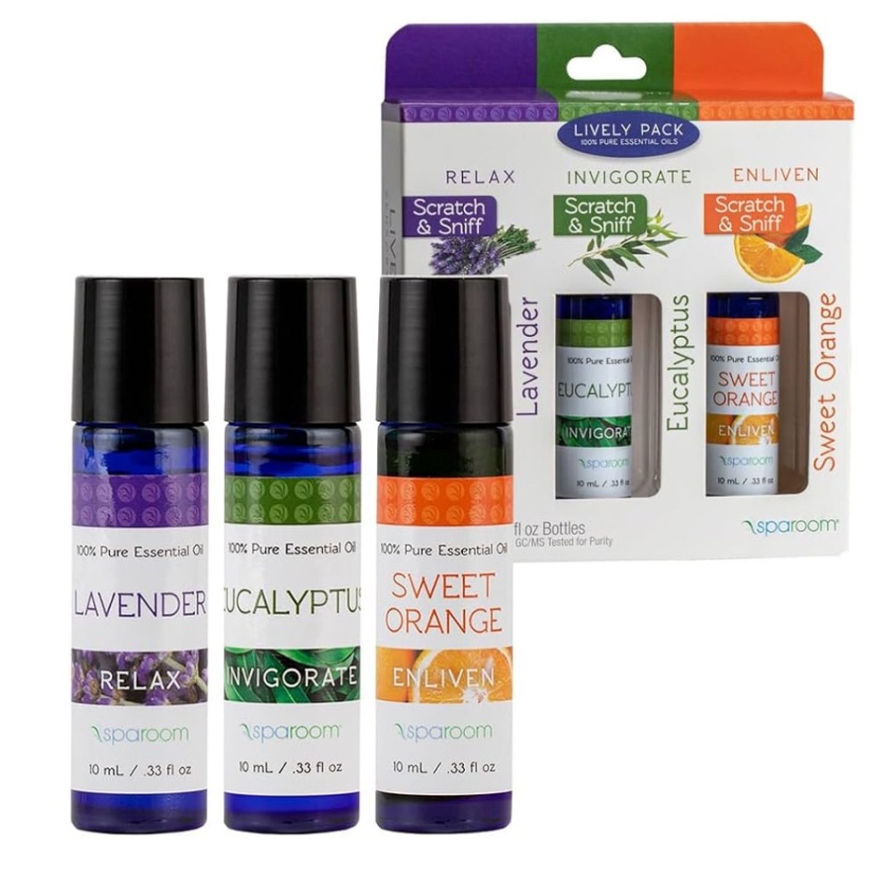 Essential Oil Roll-On Set - Lavender, Eucalyptus, Sweet Orange